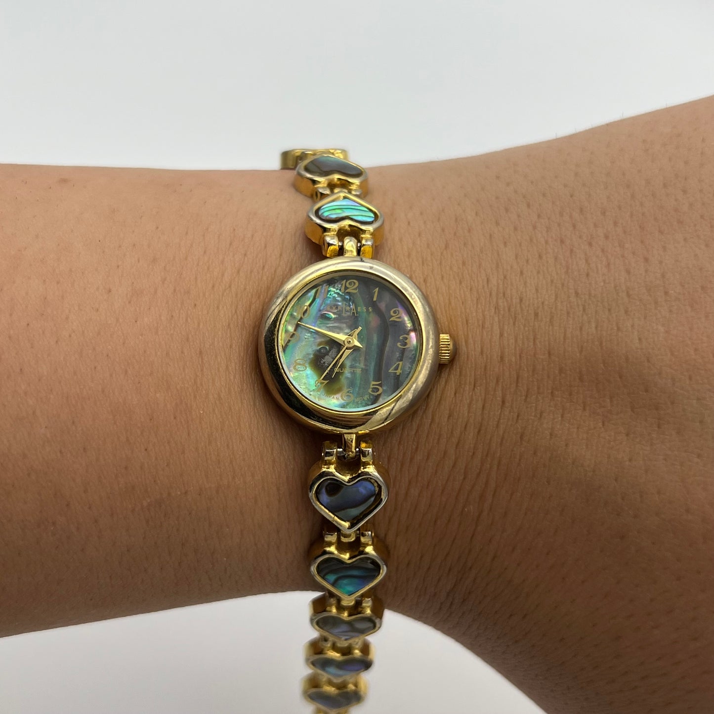 Abalone Heart Strap Watch