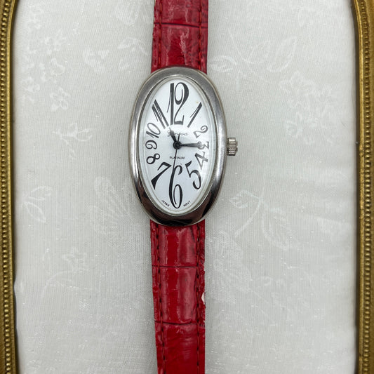 Rare Dali-Style Red Strap Watch