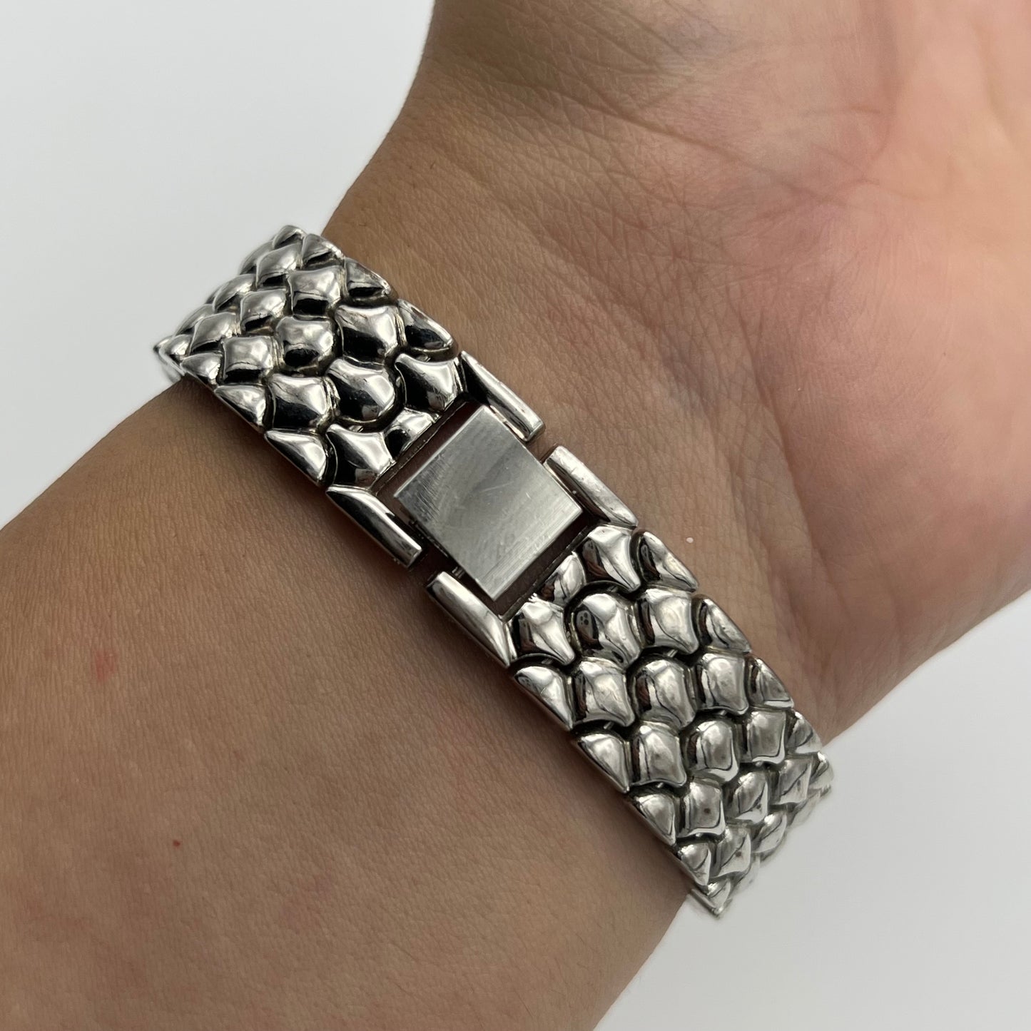 Silver-Toned Diamanté Flower Watch