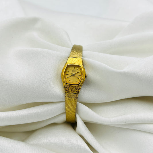 Dainty Seiko Gold Tone Watch