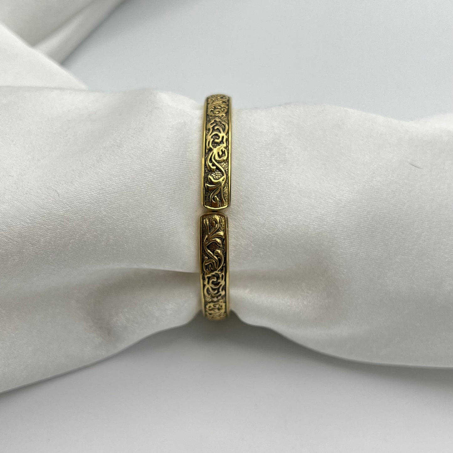 Dainty Gold-Toned Art Deco Bangle Watch