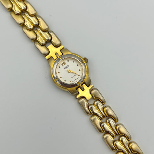 Gold Round Face Watch