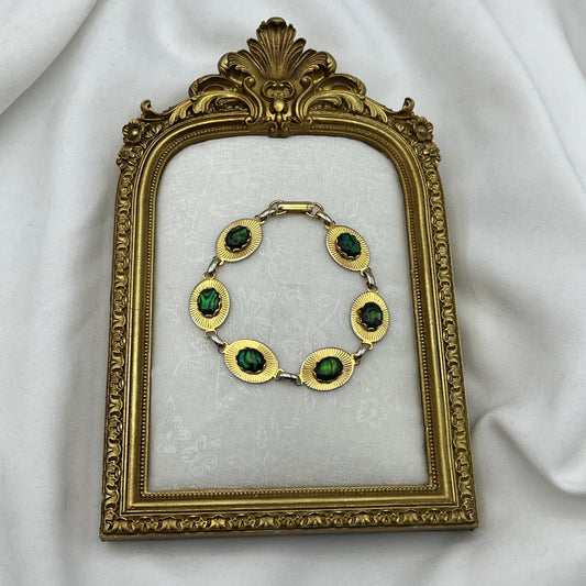Gold-Tone Abalone Bracelet
