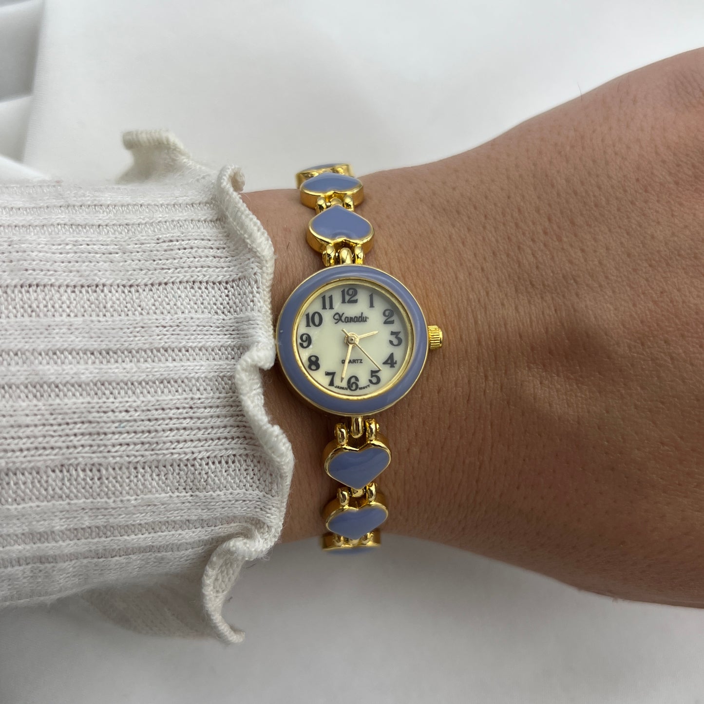 Lavender Heart Strap Watch