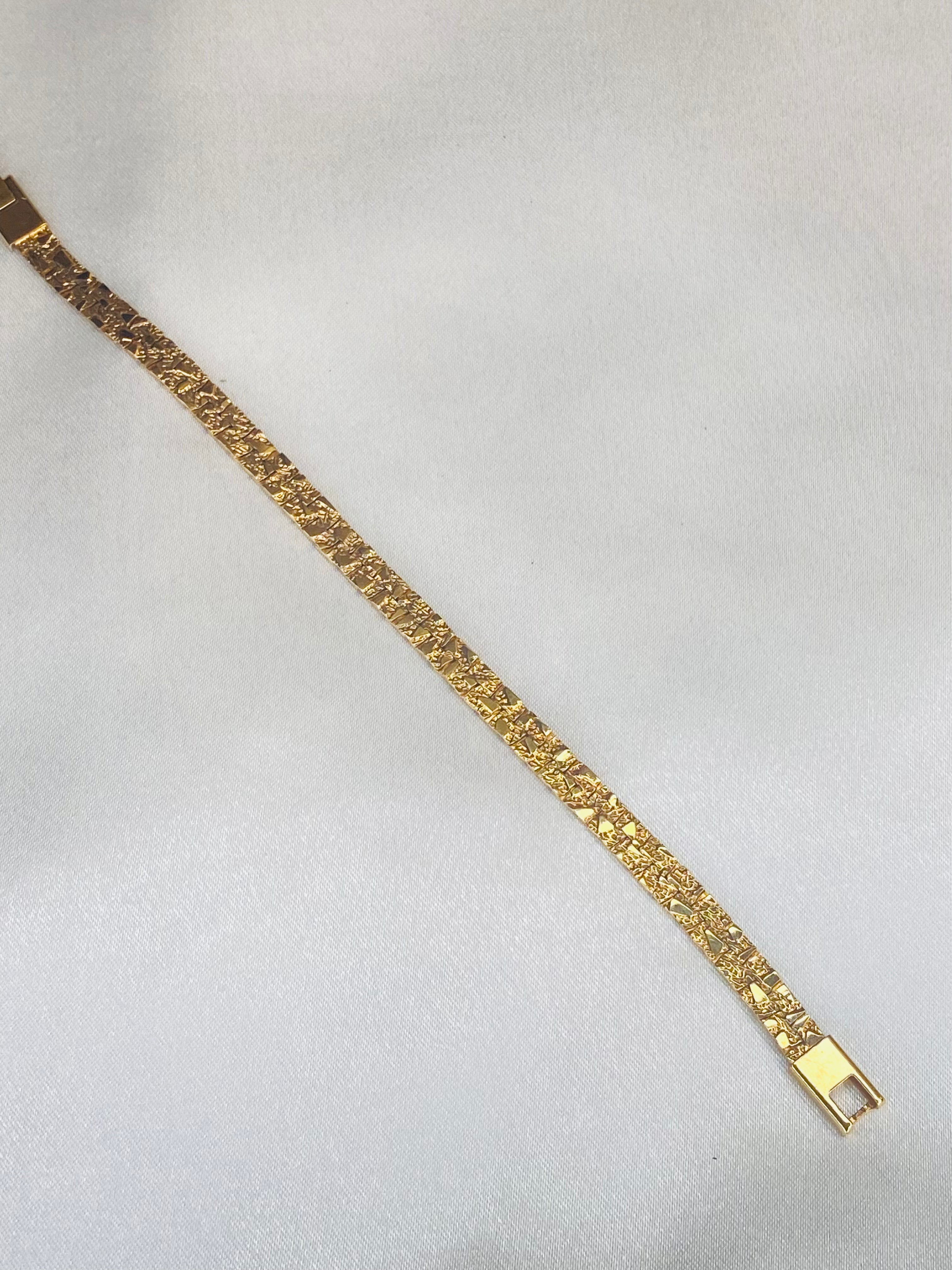 Gold Nugget Style Bracelet