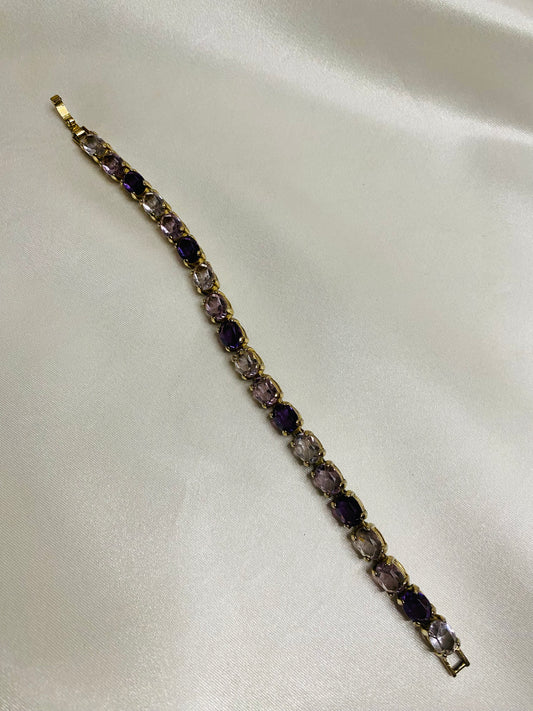 💜 Purple Gemstone Bracelet