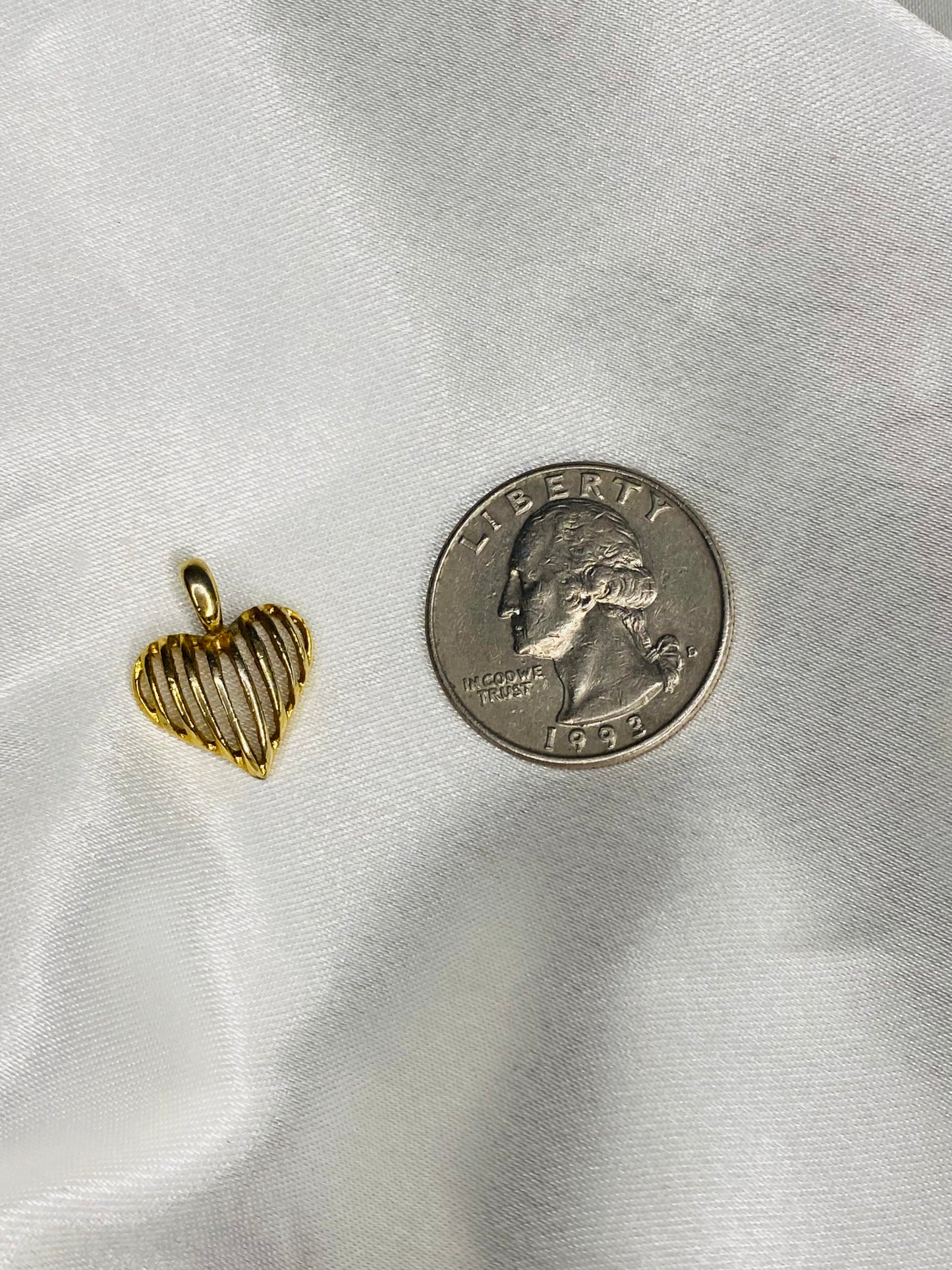 Gold-Toned Heart Pendant