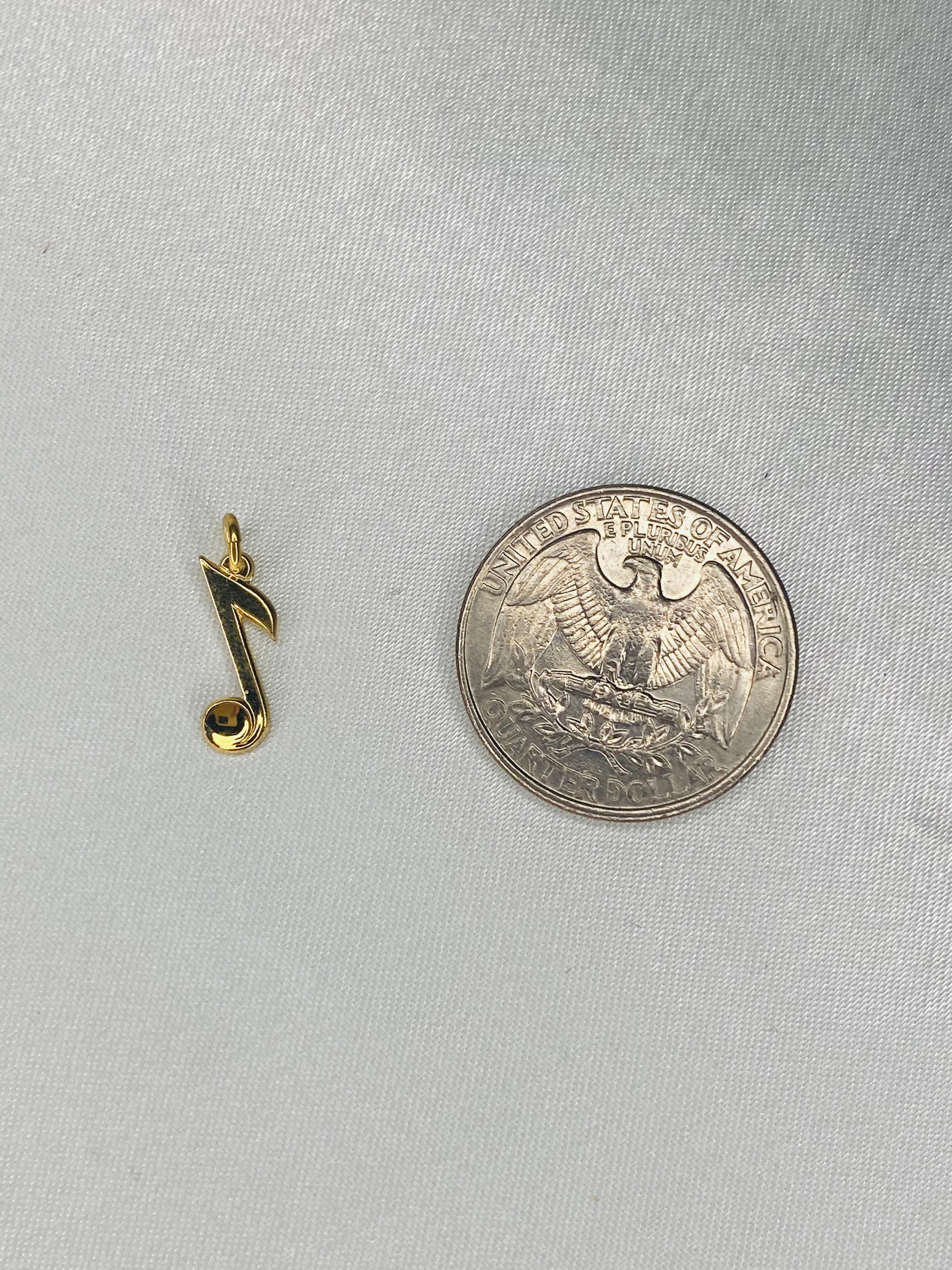 1/20 12k Gold Filled Music Note Pendant