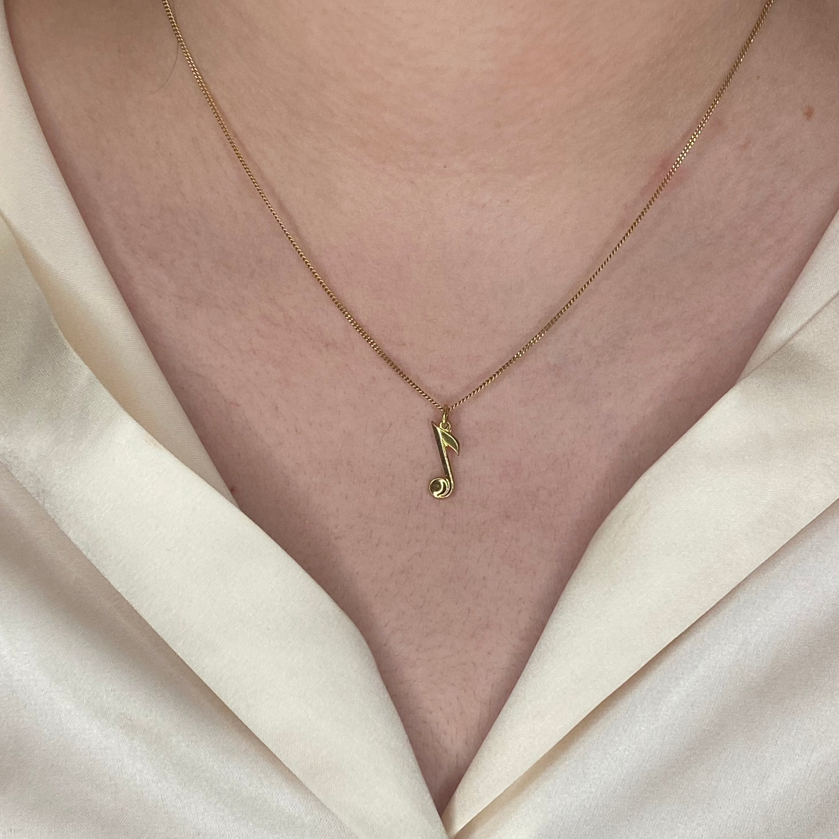 1/20 12k Gold Filled Music Note Pendant