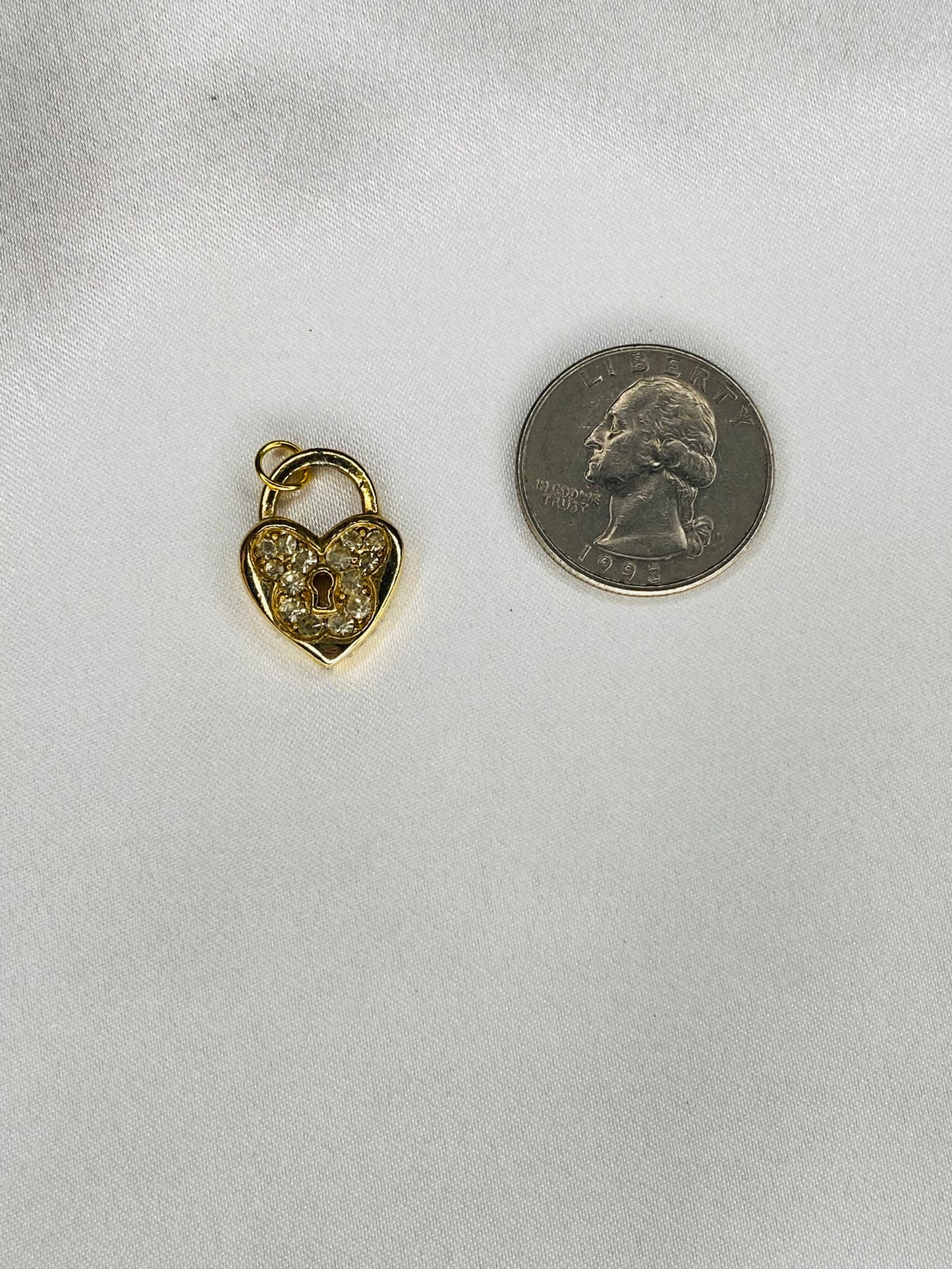 Butterfly Heart Lock Pendant