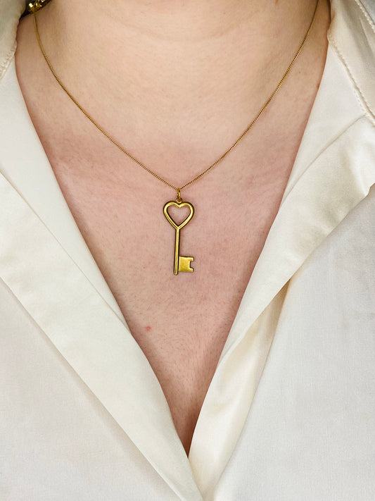 Heart Key Pendant