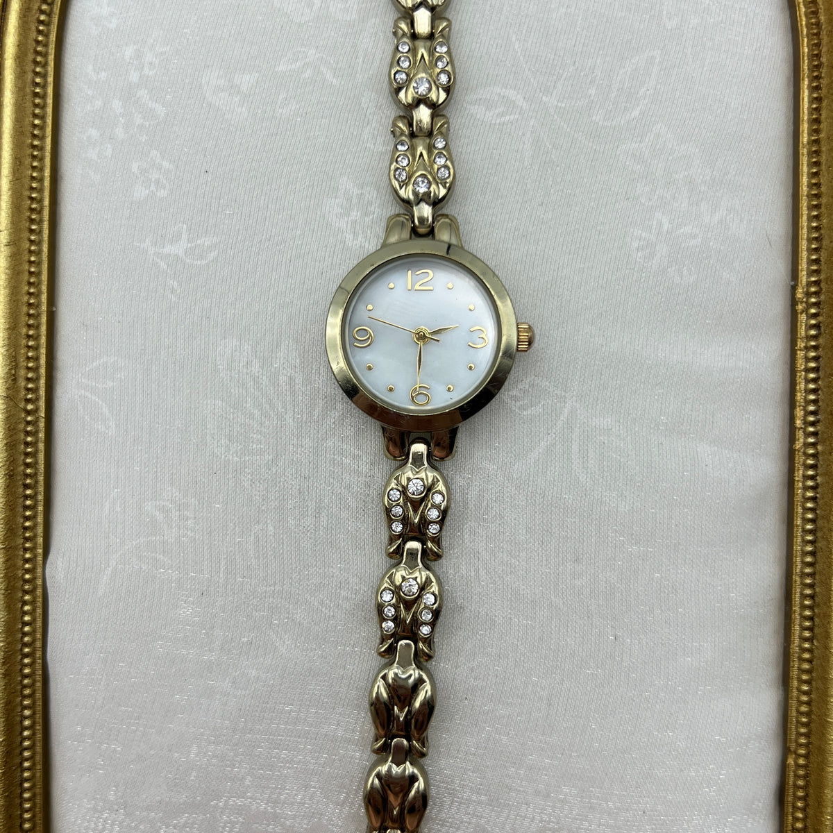 Classy Diamanté Gold-Tone Watch