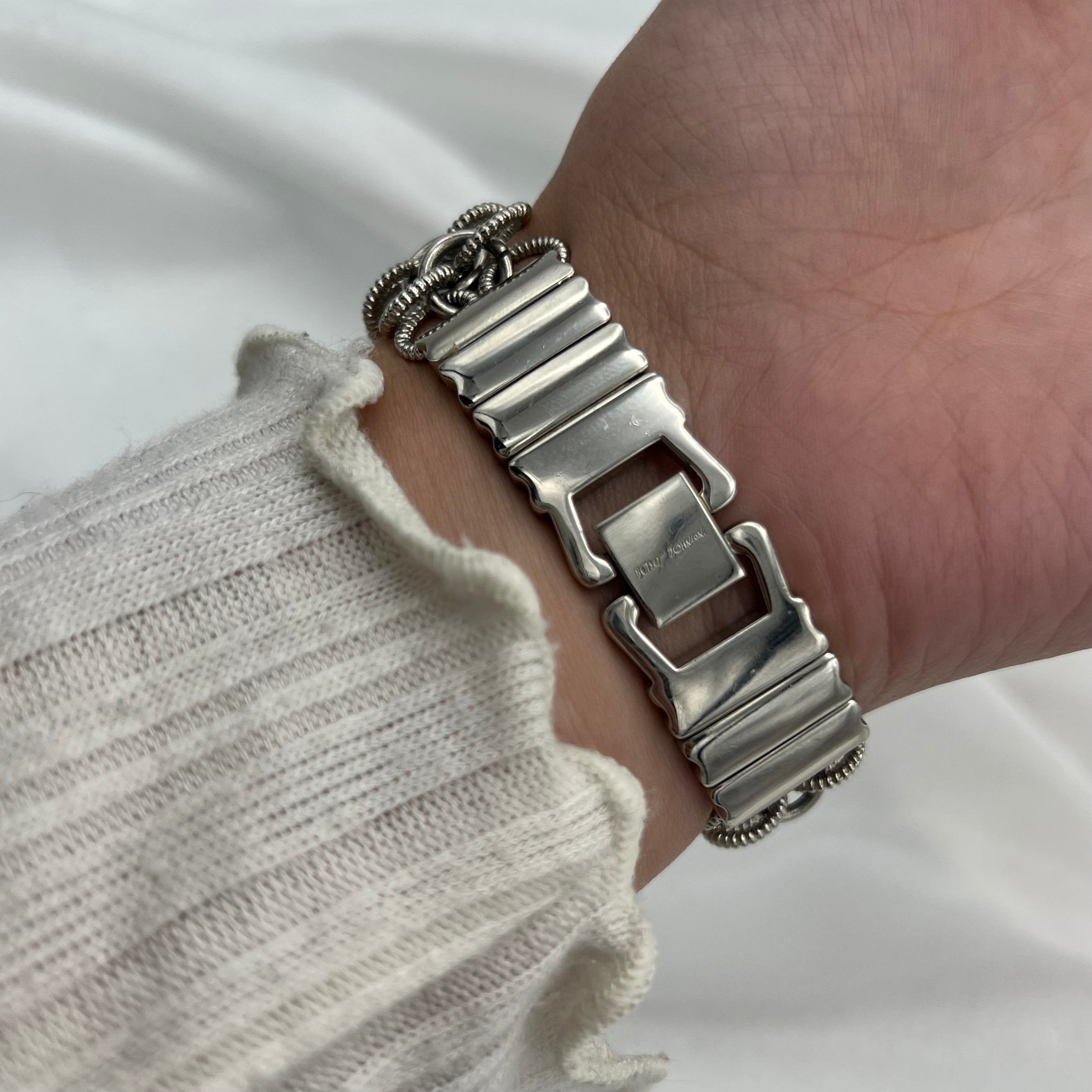 🩶 Unique Betsey Johnson Silver-Toned Watch