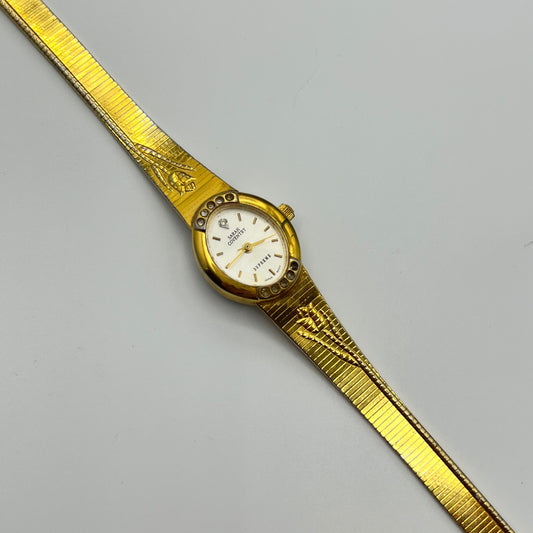🌻🌷 Flower Detailed Gold Watch