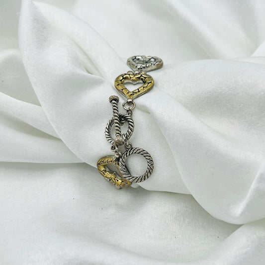 Two-Toned Heart Watch