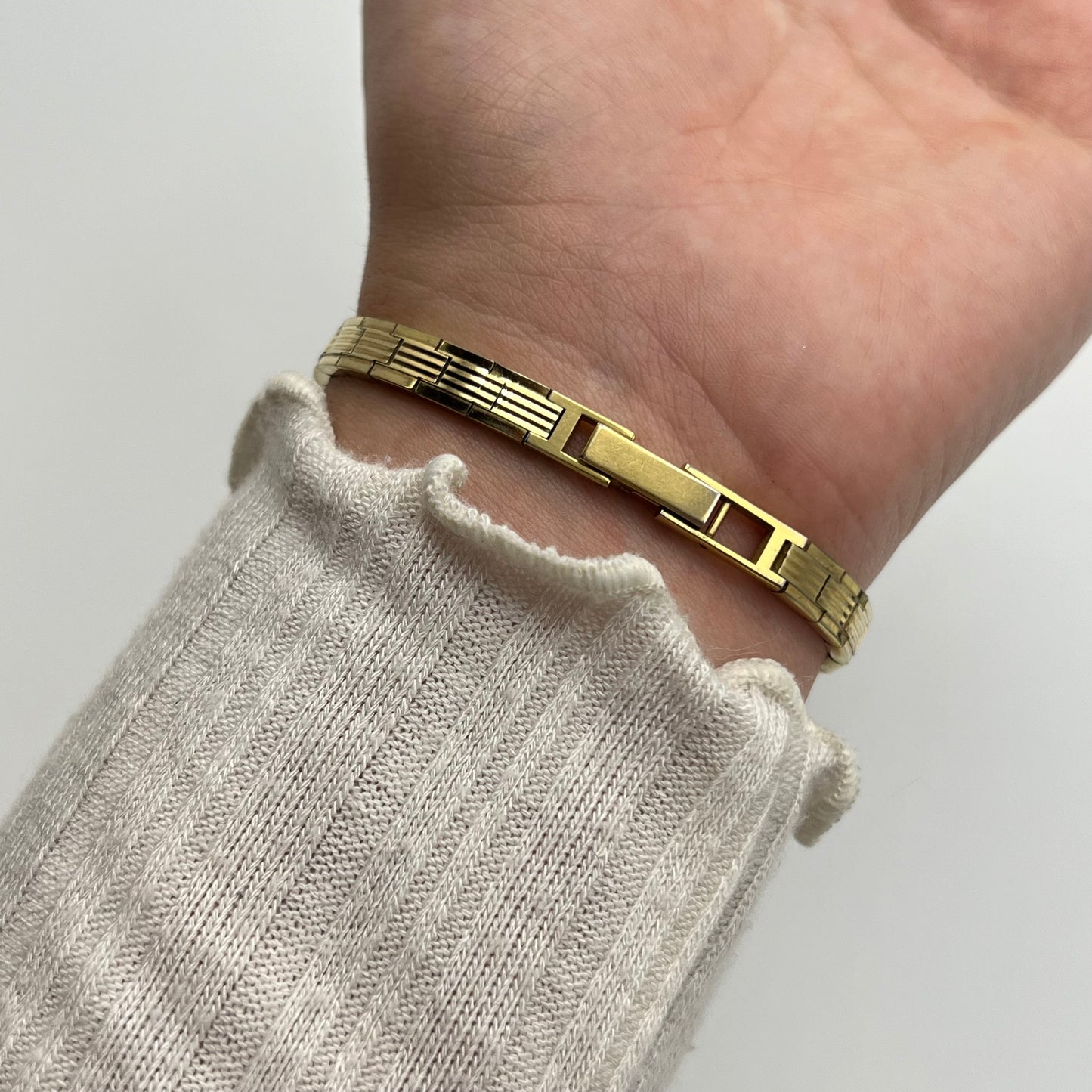 Gold-Toned Richelieu Swiss Watch