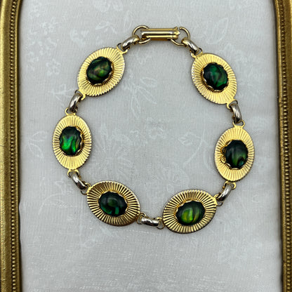 Gold-Tone Abalone Bracelet