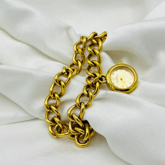 Anne Klein Double Chain Watch