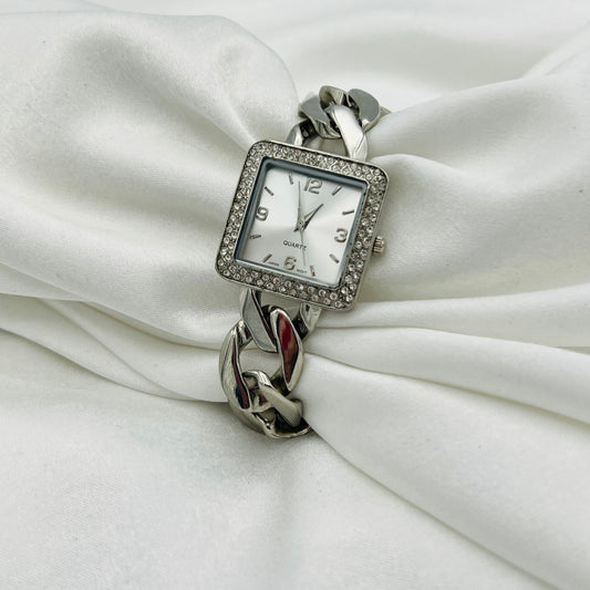 Diamanté Chain Watch