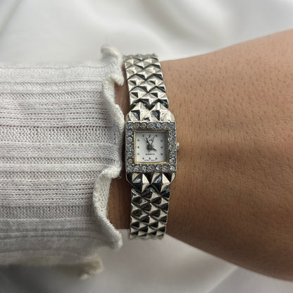Petite Diamanté Silver-Tone Watch