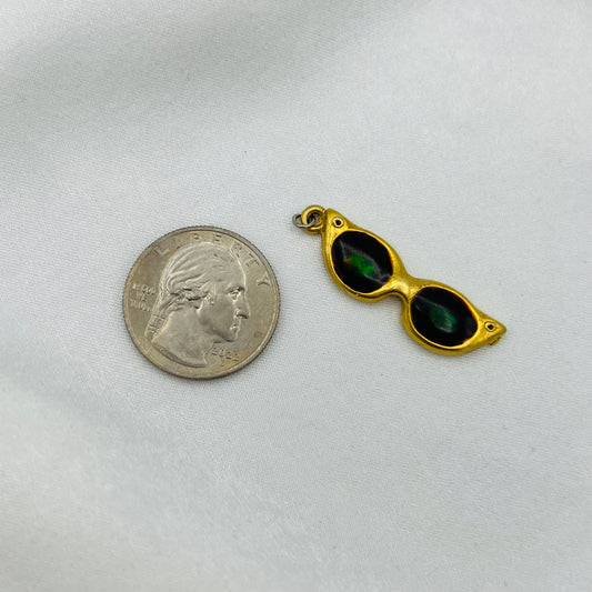 Gold-Toned Sunglasses Charm