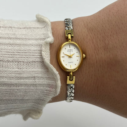 Dainty Anne Klein Two-Toned Watch