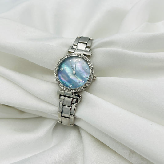 Diamanté Blue Dial Watch