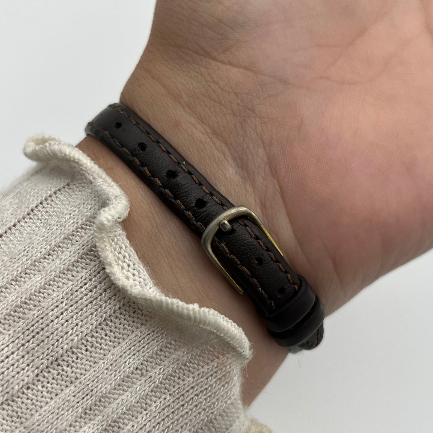 Dainty Pulsar Brown Leather Watch