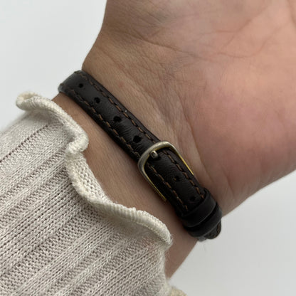 Dainty Pulsar Brown Leather Watch