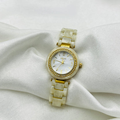 Shell Gold-Toned Watch
