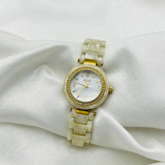 Shell Gold-Toned Watch