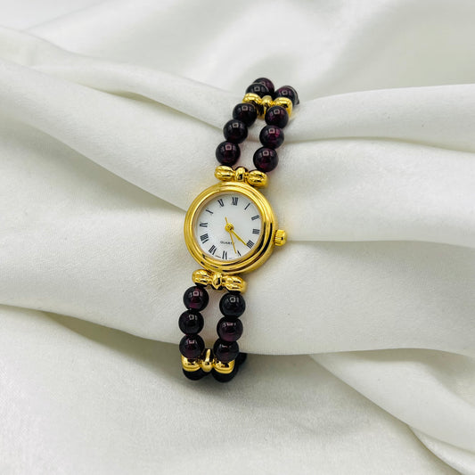 Amethyst-Toned Watch