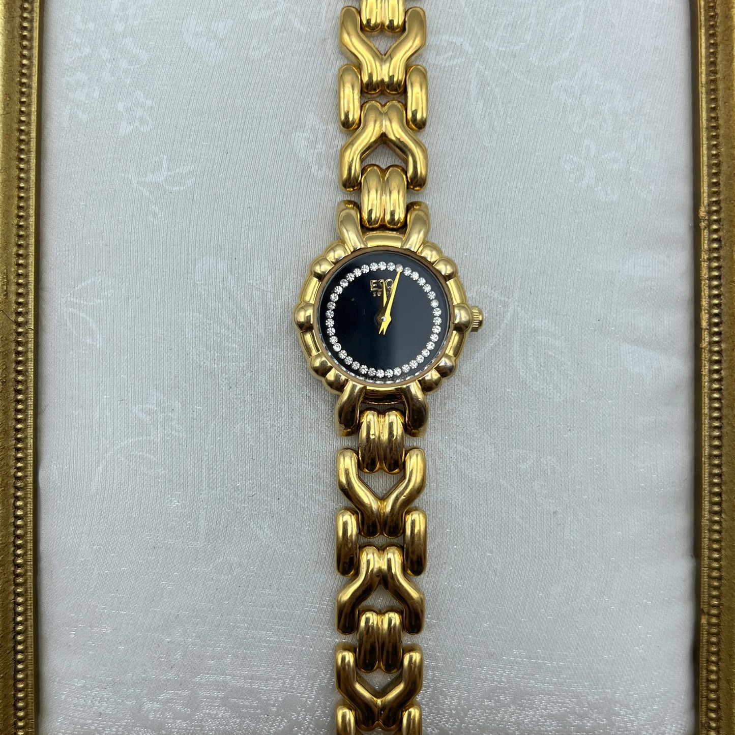 ESQ by Movado Gold-Toned Diamanté Dial Watch