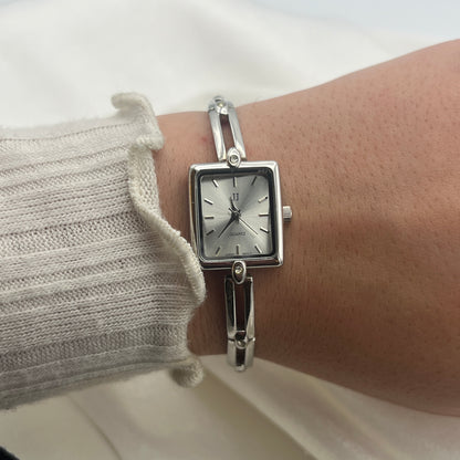 Dainty Diamanté Square Dial Watch
