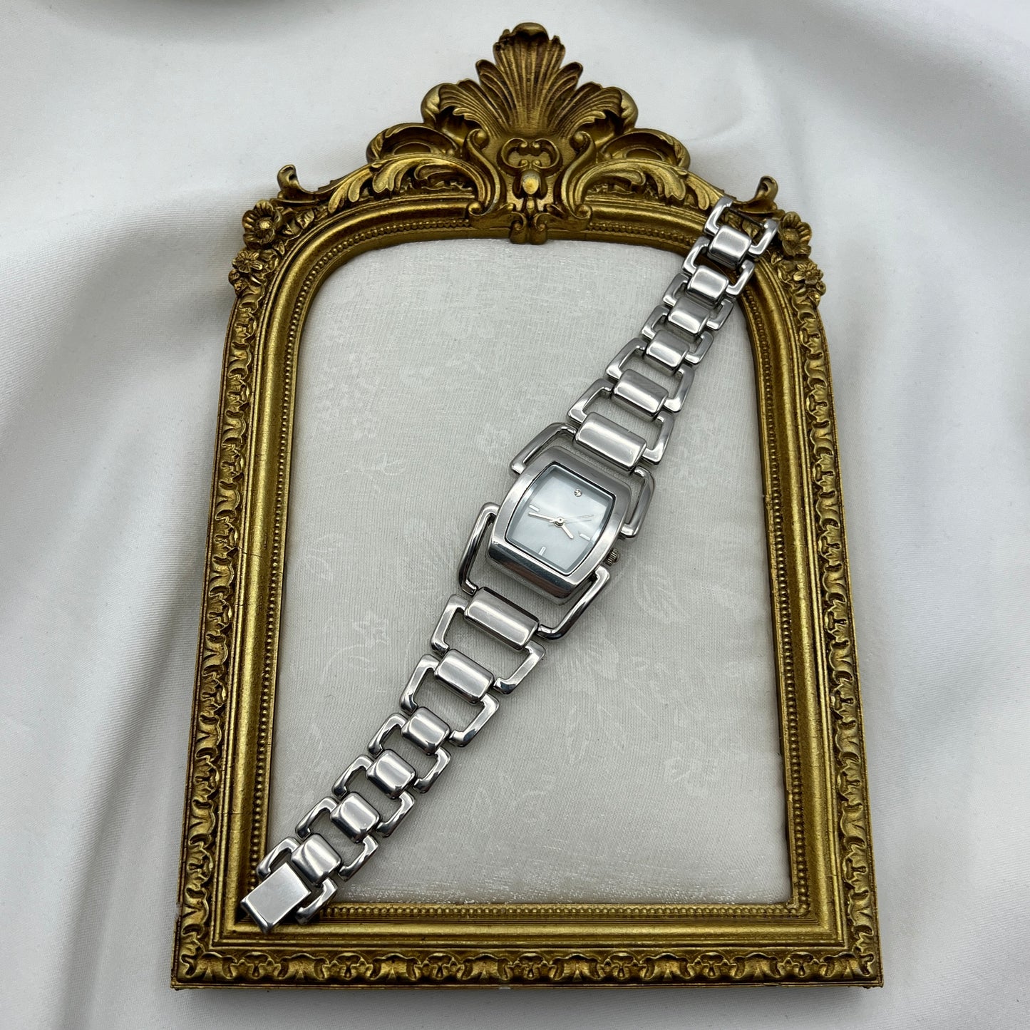 Intricate Silver-Tone Watch