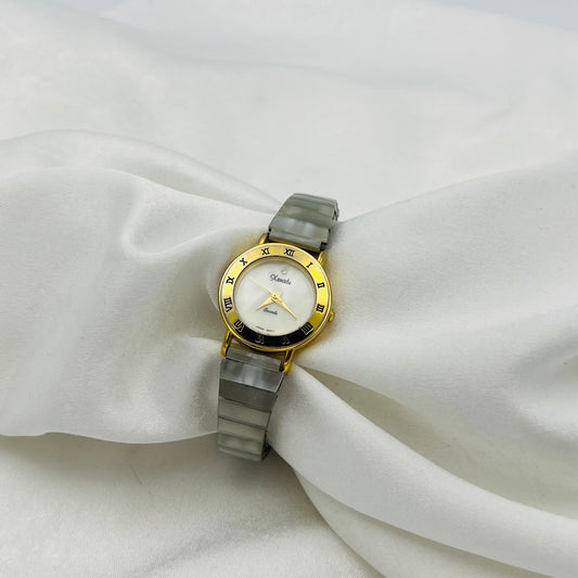 Gold-Toned Shell Watch