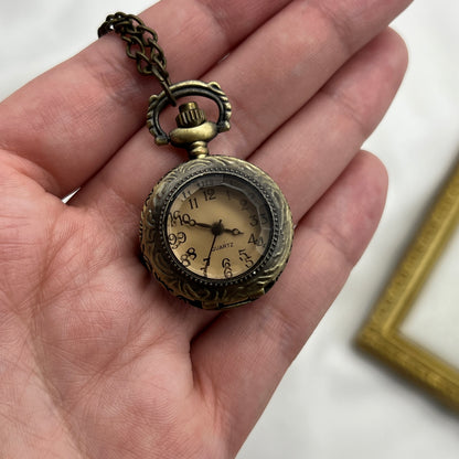 Flower Watch Pendant Neckalce