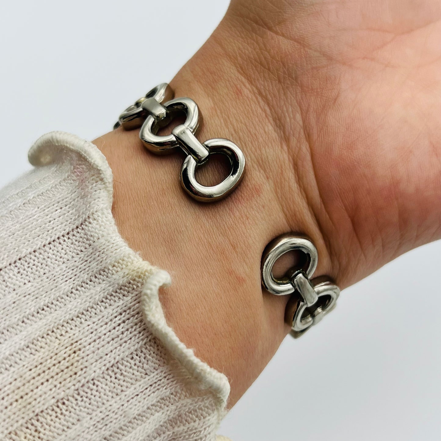 Circle Silver-Toned Watch