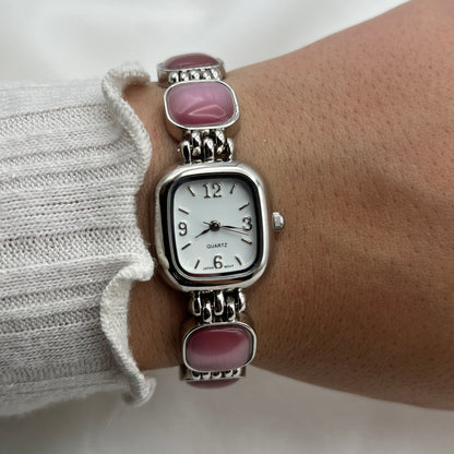 Pink Gemstone Watch
