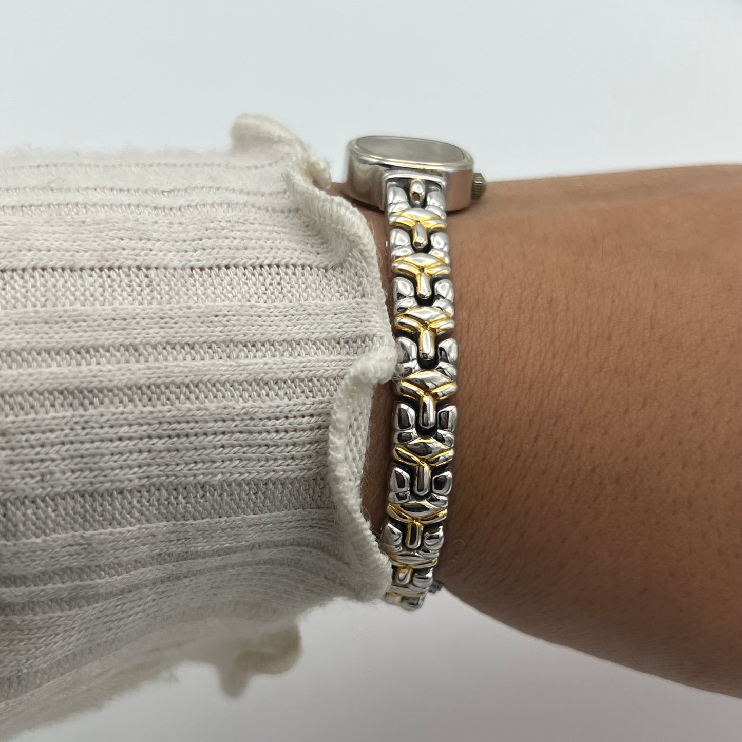 Dainty Apricot Dial Watch