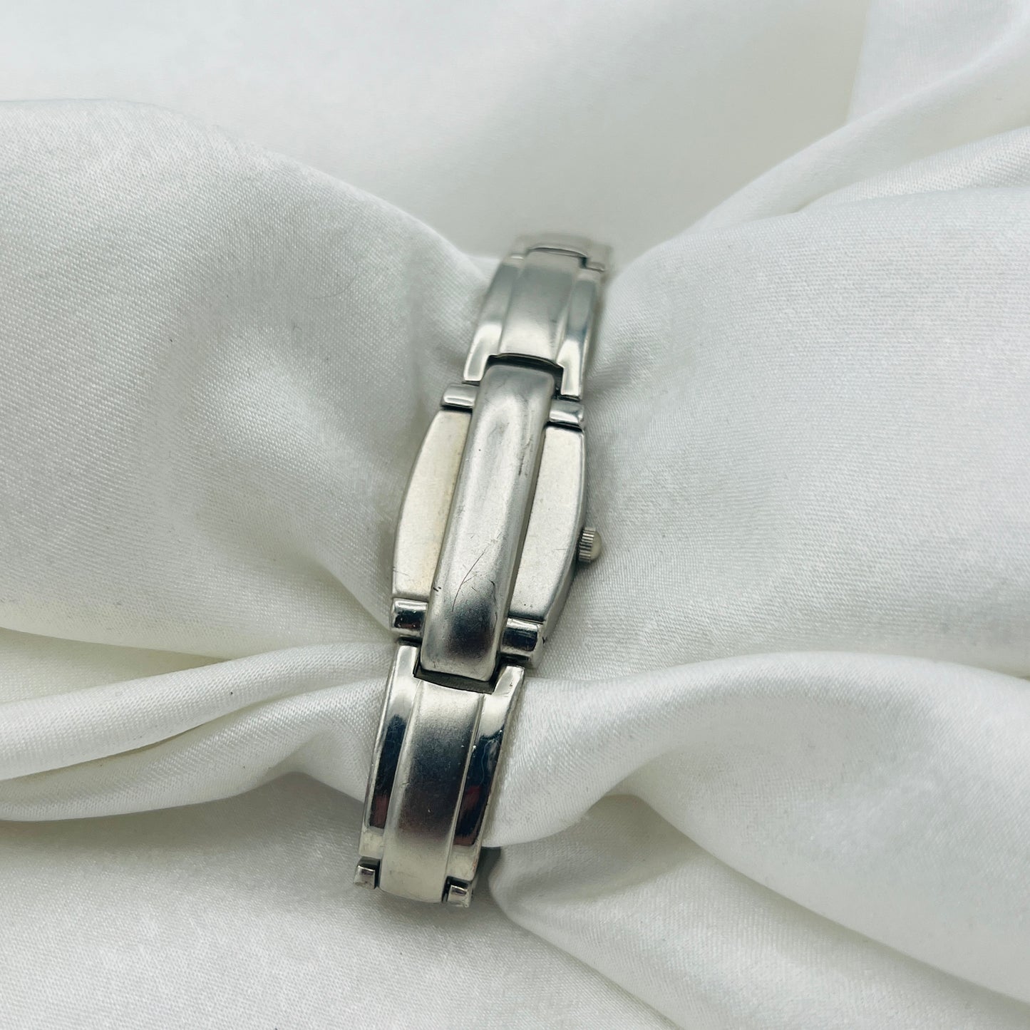 Silver-Toned Peek a Boo Watch