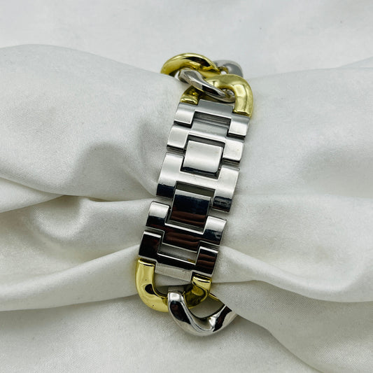 Two-Toned Chain Link Watch