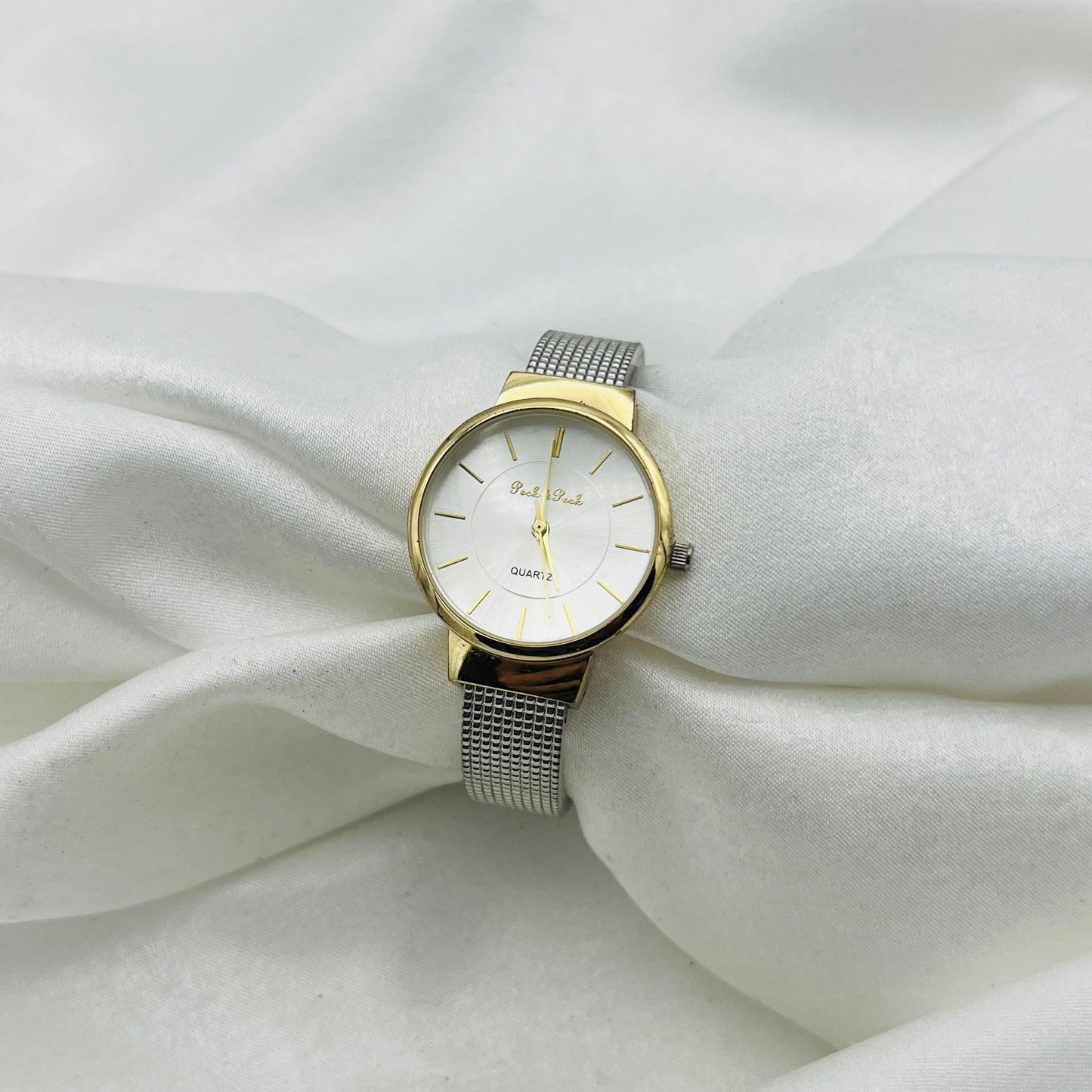 Two-Toned Cuff Watch