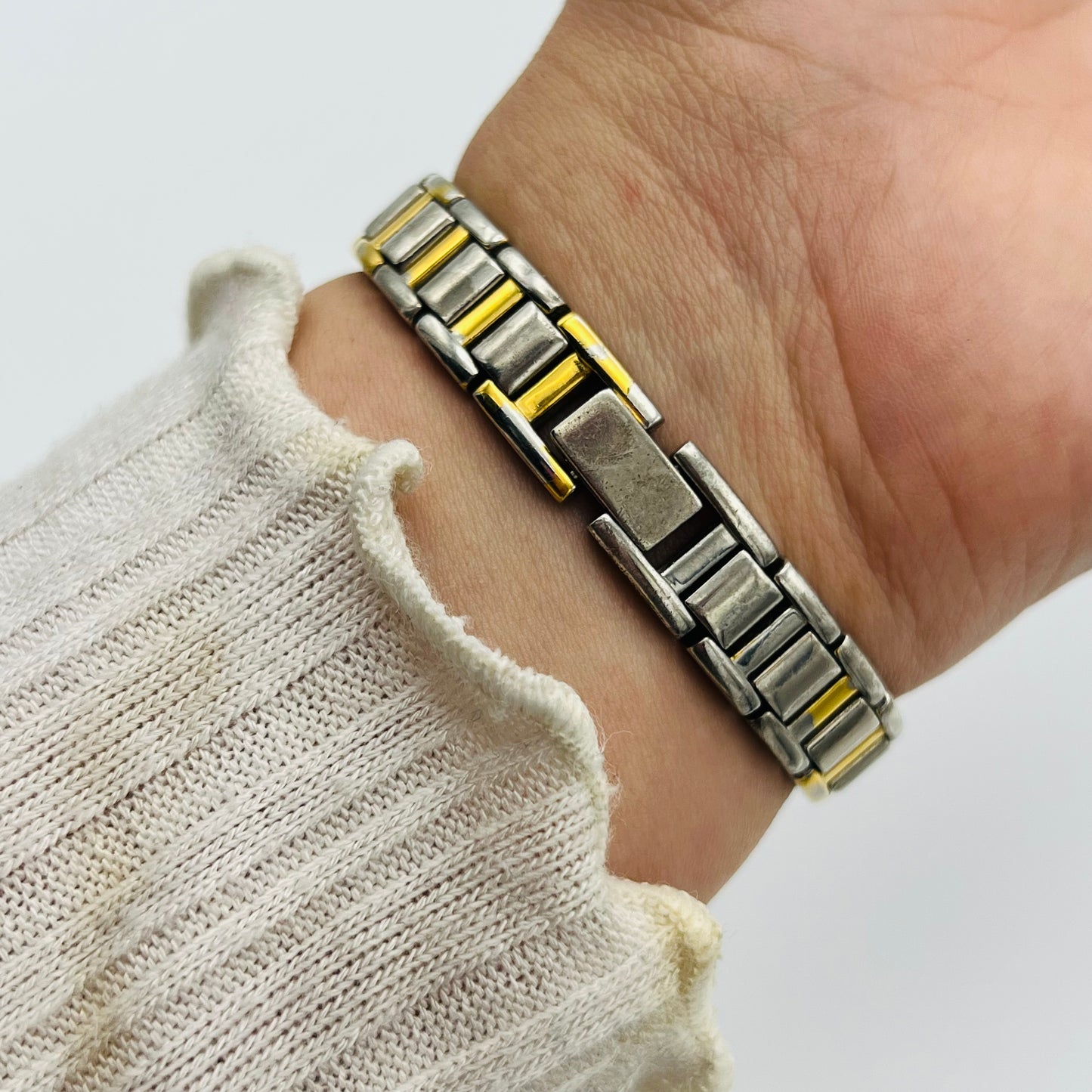 Anne Klein Two-Toned Diamanté Watch