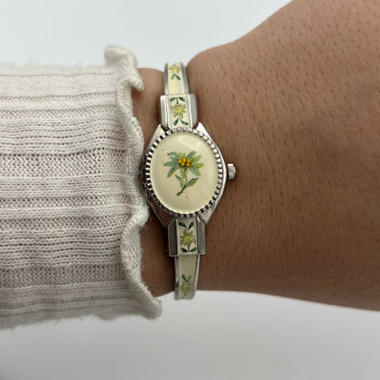 RARE Andre Mouche Flower Peek-a-boo Watch