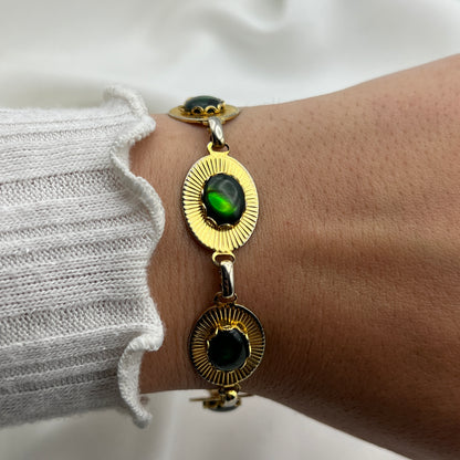 Gold-Tone Abalone Bracelet