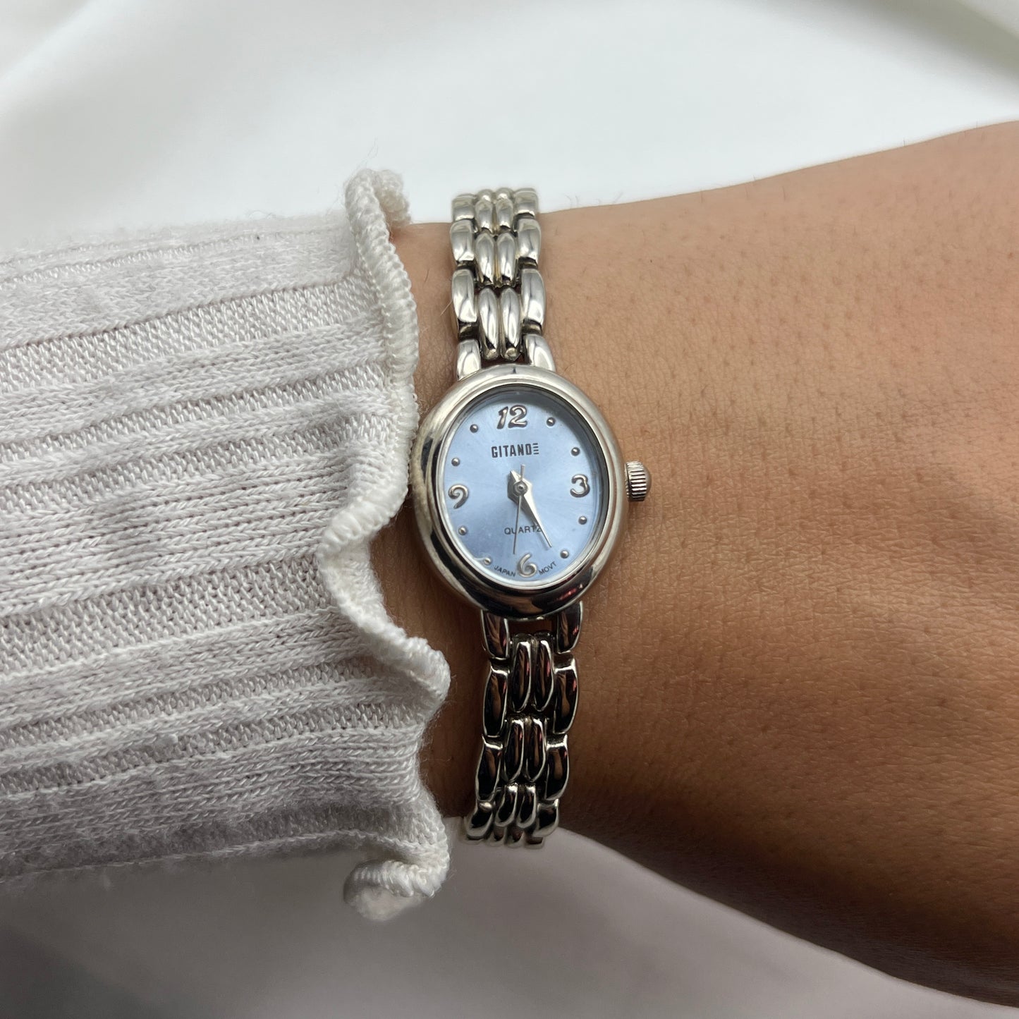 Baby Blue Dial Two-Tone Watch