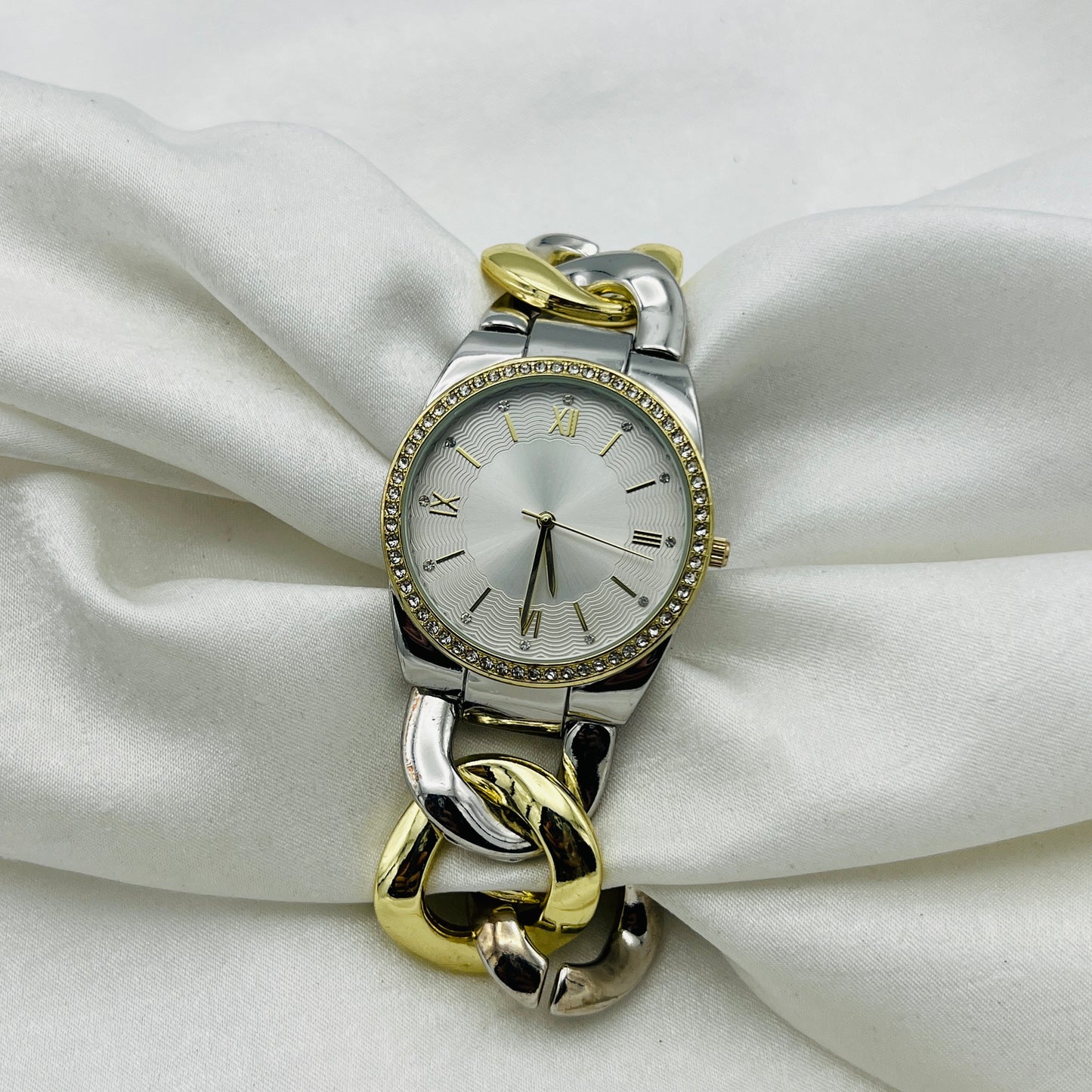 Two-Toned Chain Link Watch