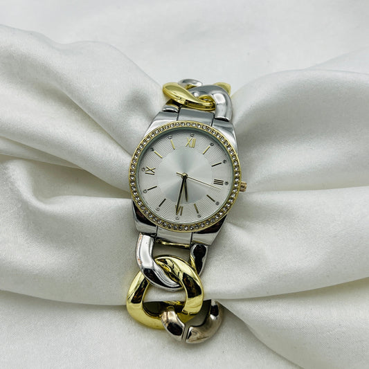 Two-Toned Chain Link Watch