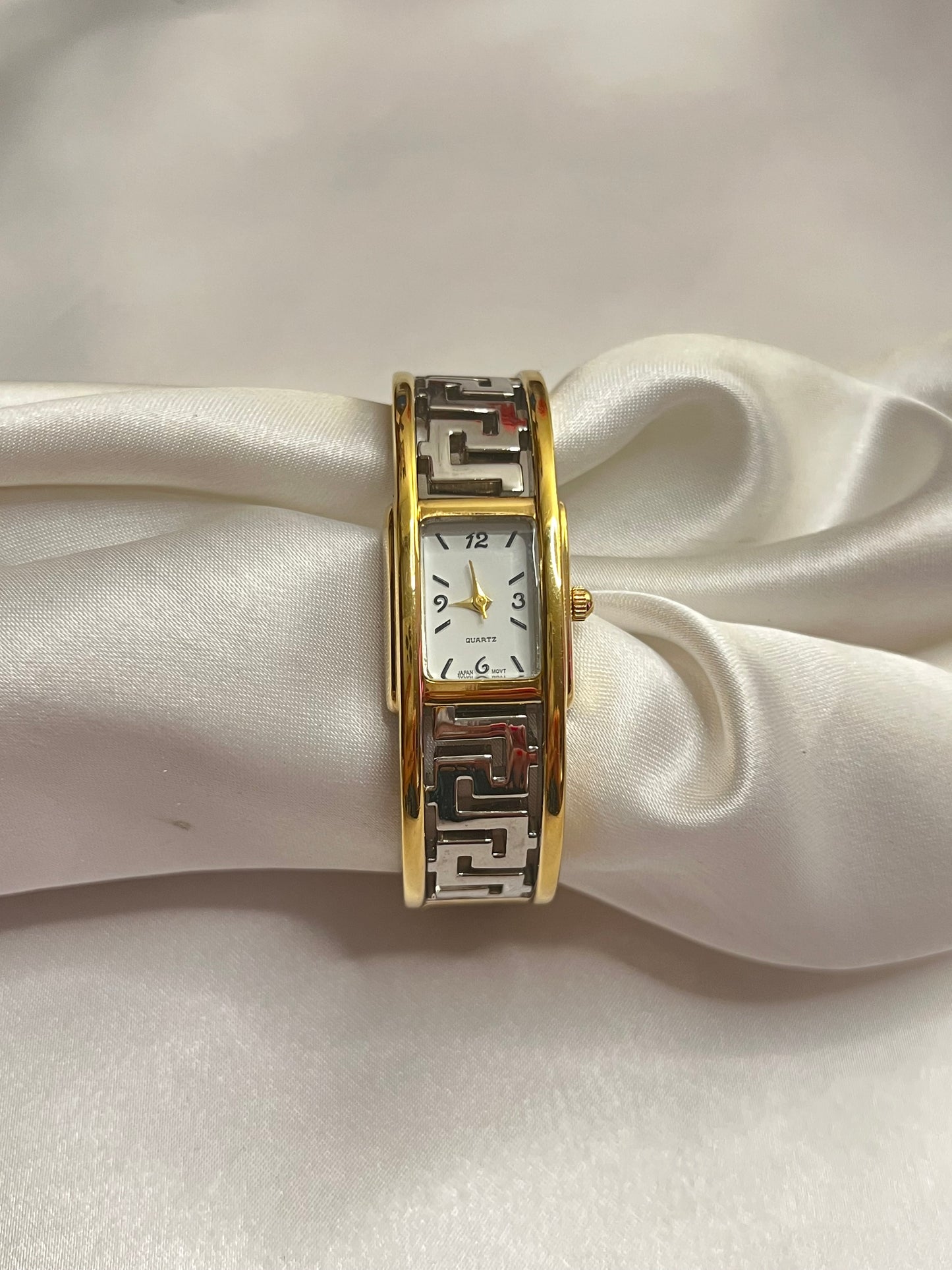 Two-Toned Cuff Watch